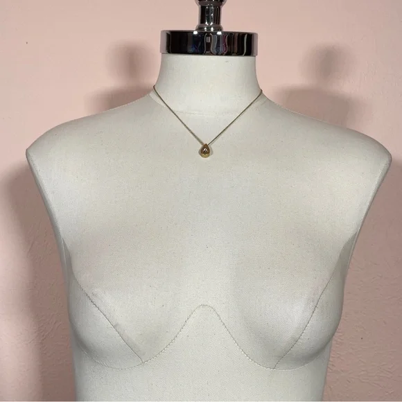 Vintage AVON Faux Amethyst February Birthstone Preppy Dainty Teardrop Necklace - Picture 8 of 9